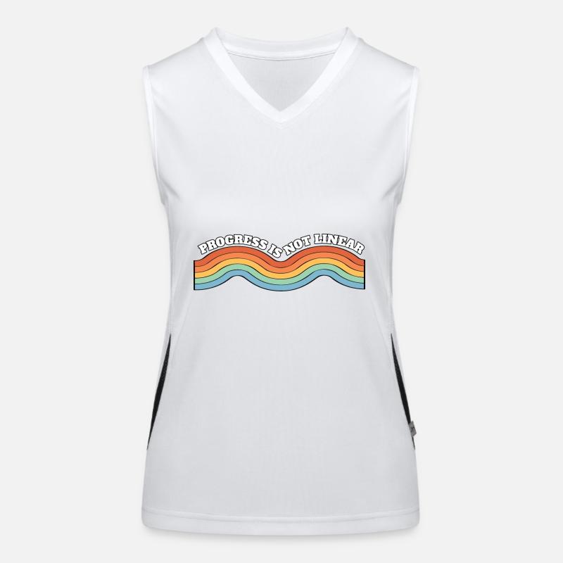 Sped Teacher Progress Is Not Linear BSBA RBT ABA Funktionelles Kontrast-Tank Top für Frauen