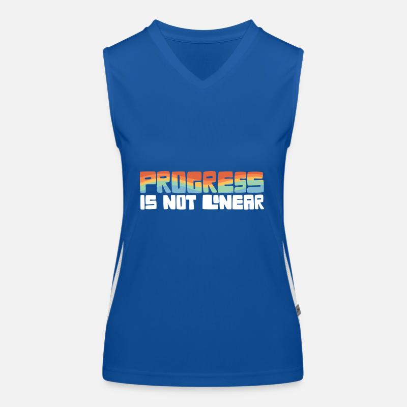 SPED Teacher Progress Is Not Linear Para ABA Funktionelles Kontrast-Tank Top für Frauen