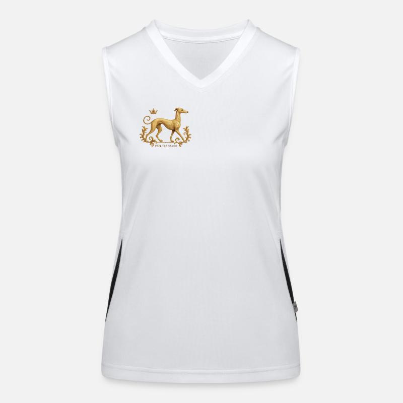 Free the Galgo - Embroidery Nr01 Women's Functional Contrast Tank Top