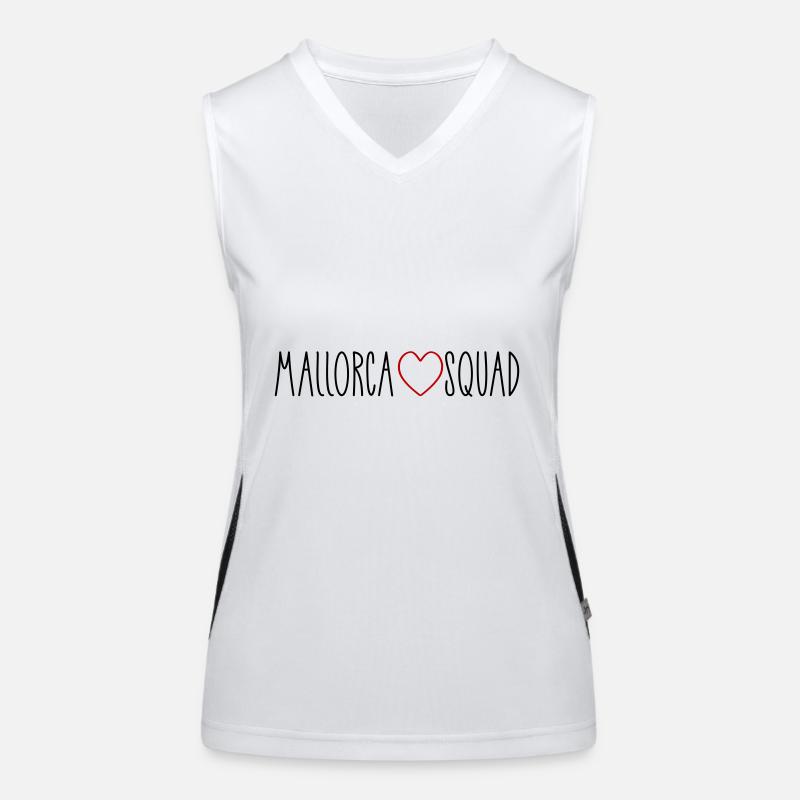 Mallorca Squad Herz Funktionelles Kontrast-Tank Top für Frauen