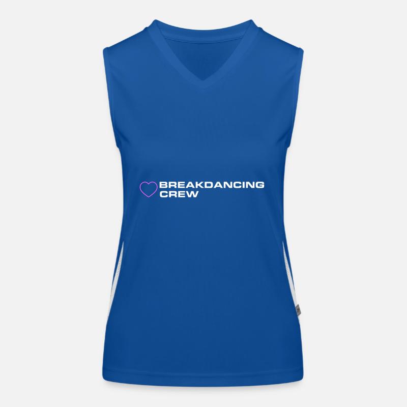 Breakdancing Crew Funktionelles Kontrast-Tank Top für Frauen