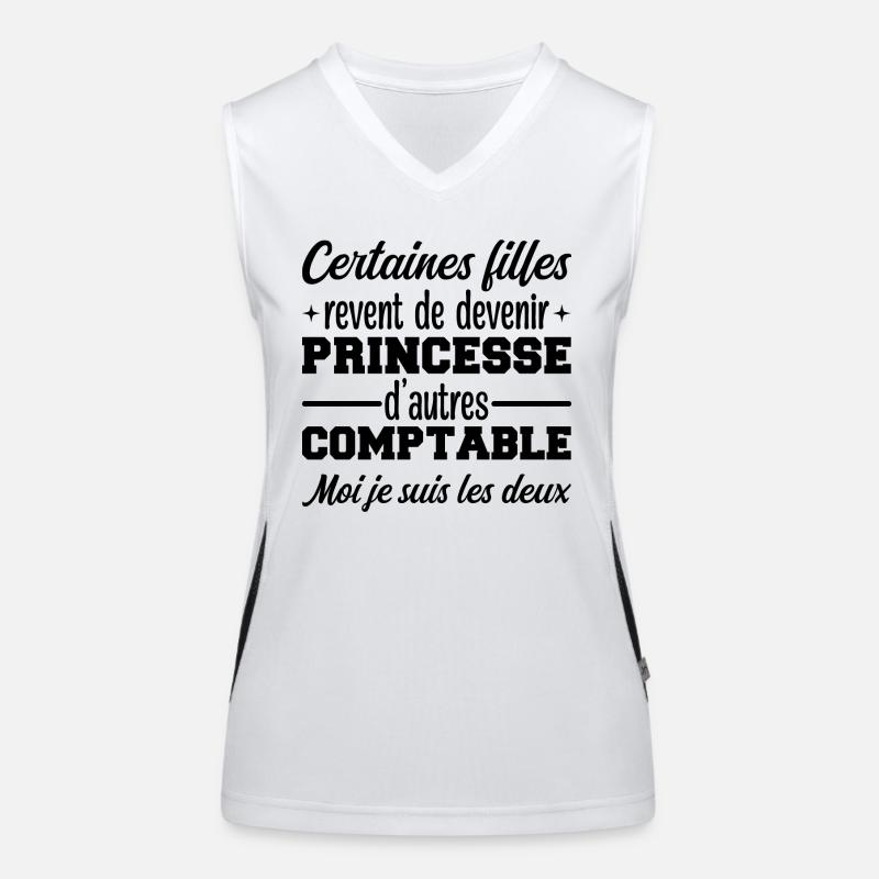 Princesse Comptable Débardeur respirant contrasté Femme