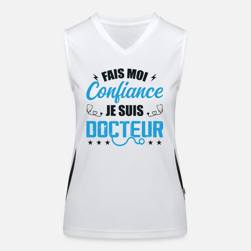 Glaub mir, ich bin Arzt Funktionelles Kontrast-Tank Top für Frauen
