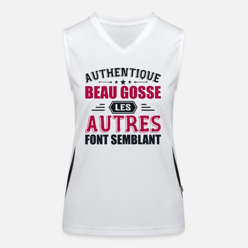 Authentique Beau Gosse Débardeur respirant contrasté Femme