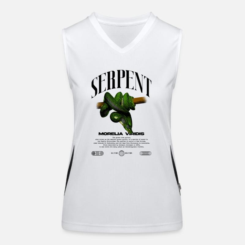 Green Tree Python Modern Reptile Keeper Streetwear Women's Functional Contrast Tank Top