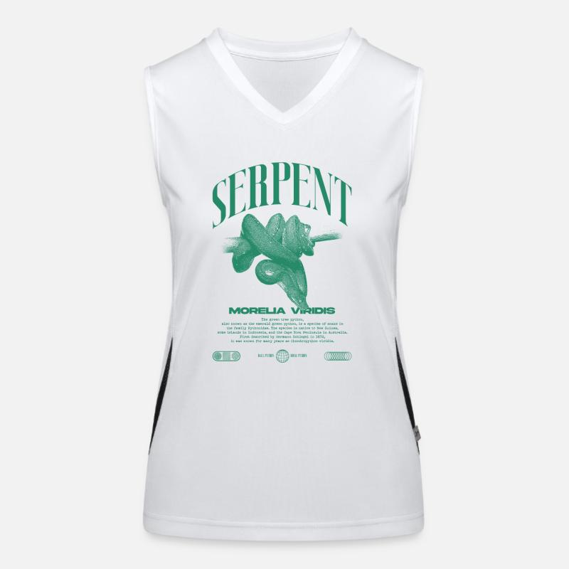 Grüner Baum Python Modern Reptile Keeper Streetwear Funktionelles Kontrast-Tank Top für Frauen