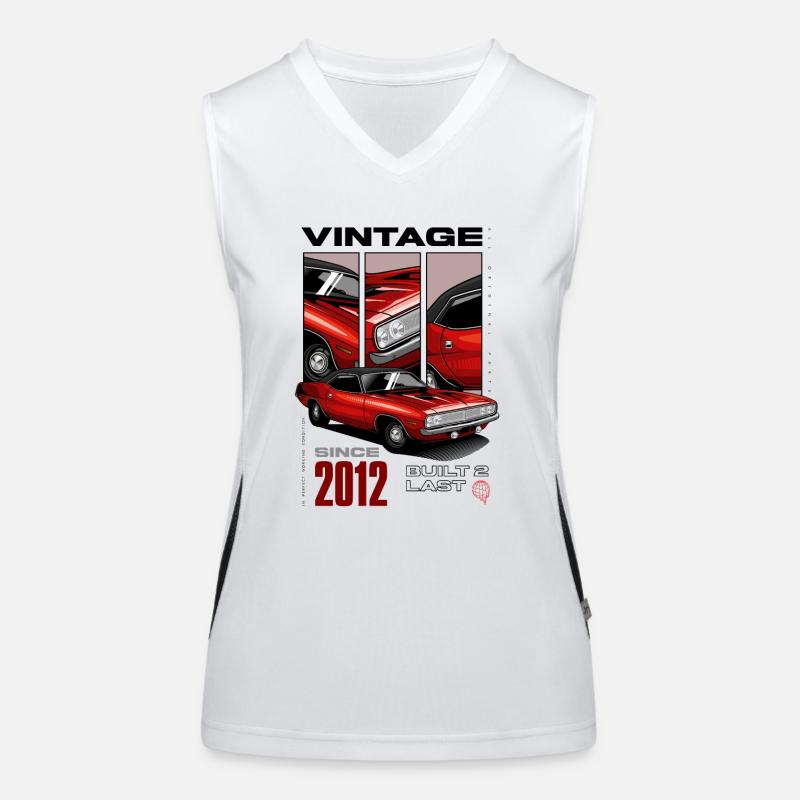 Ich bin nicht alt, ich bin ein Oldtimer, Oldtimer Jahrgang 2012 Funktionelles Kontrast-Tank Top für Frauen