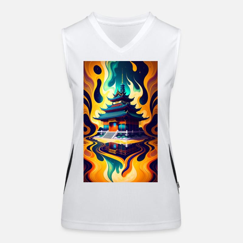 Temple reflection Women's Functional Contrast Tank Top