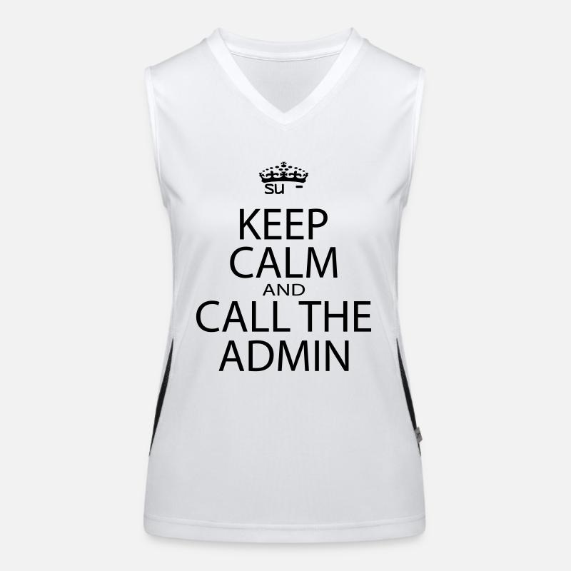 keepcalmadmin1 Débardeur respirant contrasté Femme