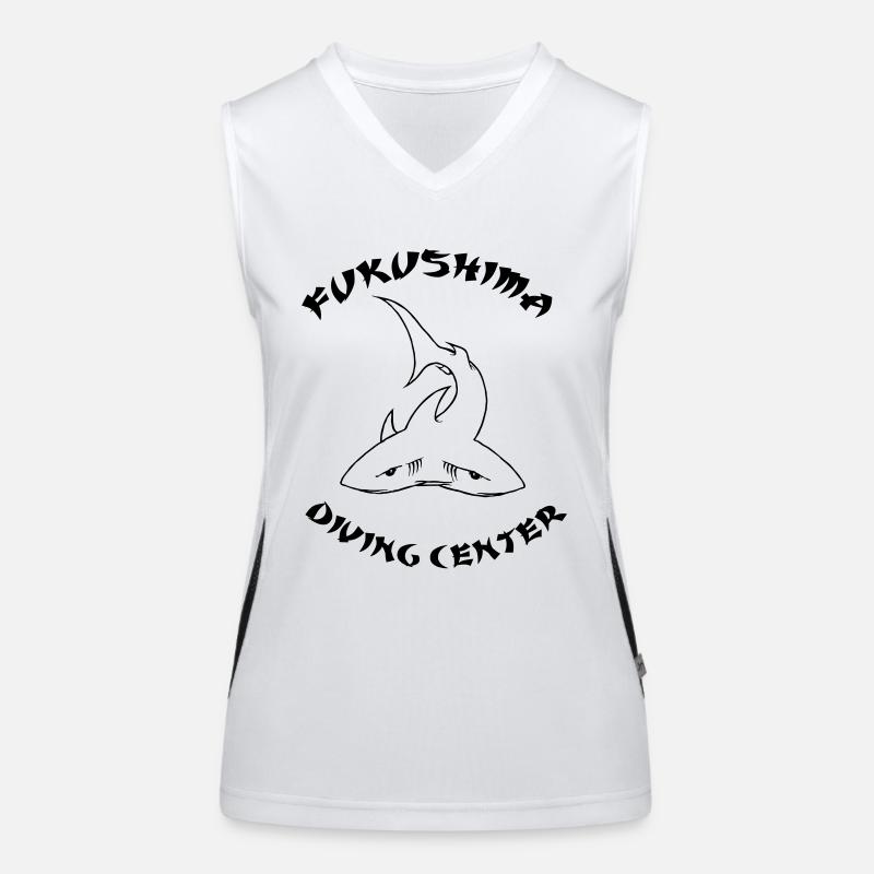 fukushima Centro immersioni Top sportivo da donna in contrasto cromatico