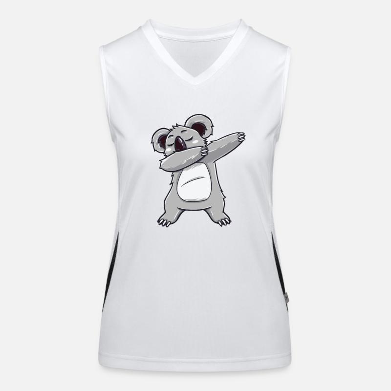 Dabbing dab Koala Bär Dab Geschenk Geburtstag Funktionelles Kontrast-Tank Top für Frauen