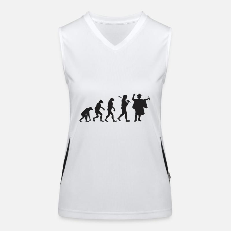 Abschlussfeier - Evolution - Geschenk Funktionelles Kontrast-Tank Top für Frauen