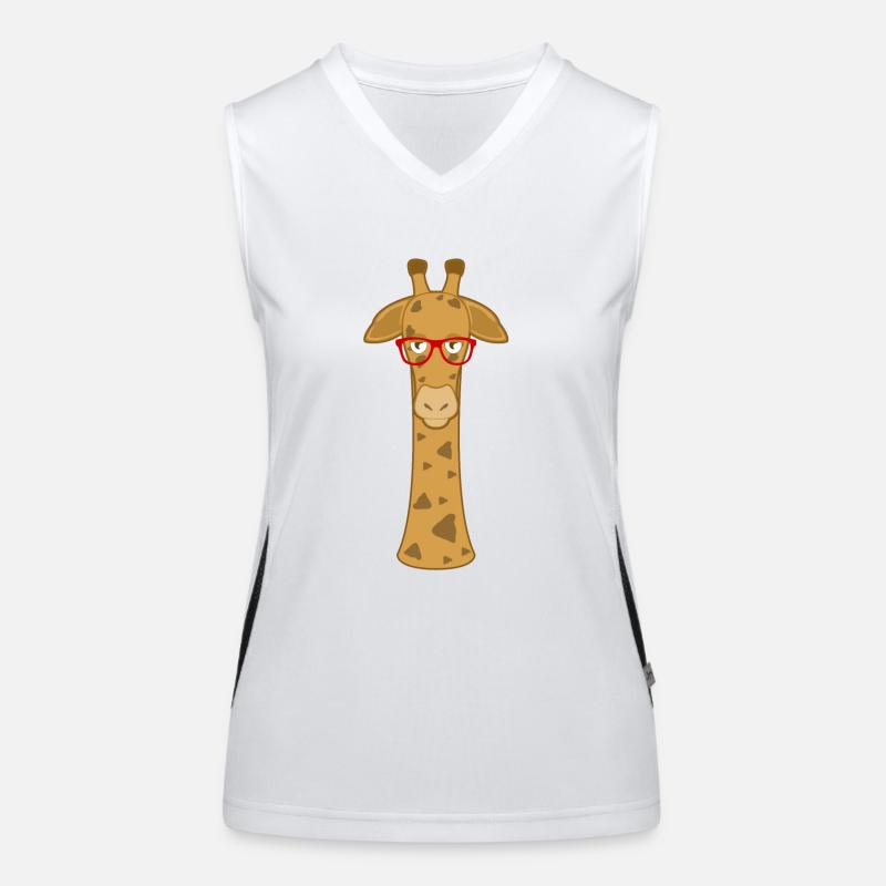 Giraffe graphics Women's Functional Contrast Tank Top