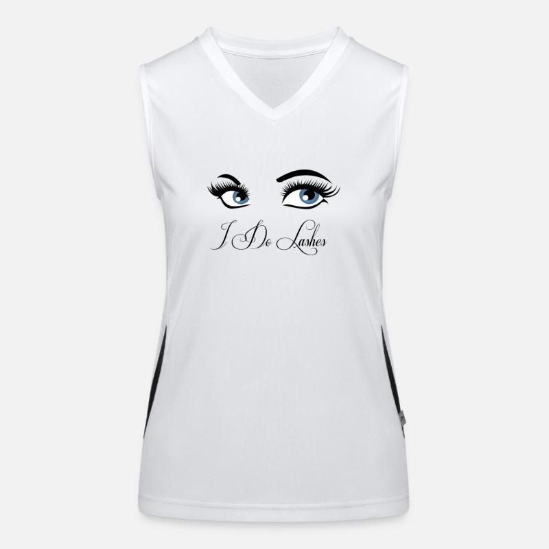 i do lashes Funktionelles Kontrast-Tank Top für Frauen