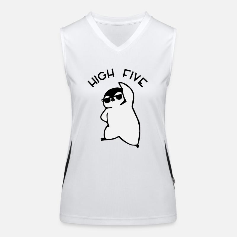 High Five - Penguin Women's Functional Contrast Tank Top