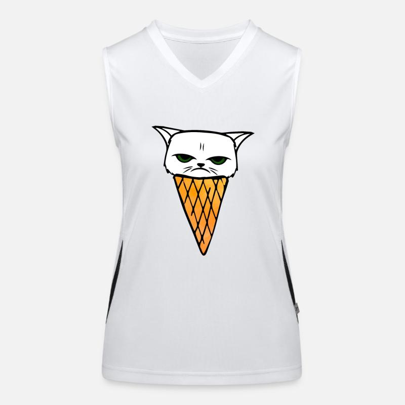 Glace au chat Débardeur respirant contrasté Femme