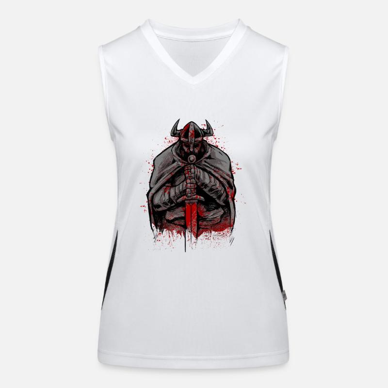 Vikinger Walhalla Odin Wikinger Geschenk Funktionelles Kontrast-Tank Top für Frauen