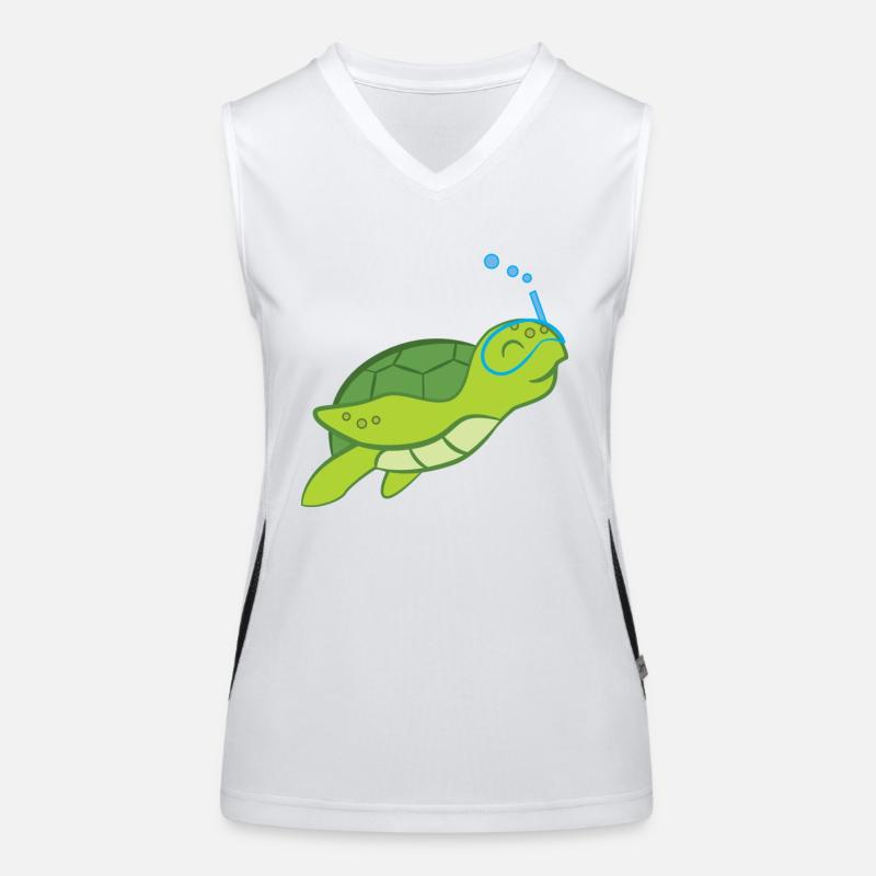 Turtle - Turtle Lover - Turtles Women's Functional Contrast Tank Top