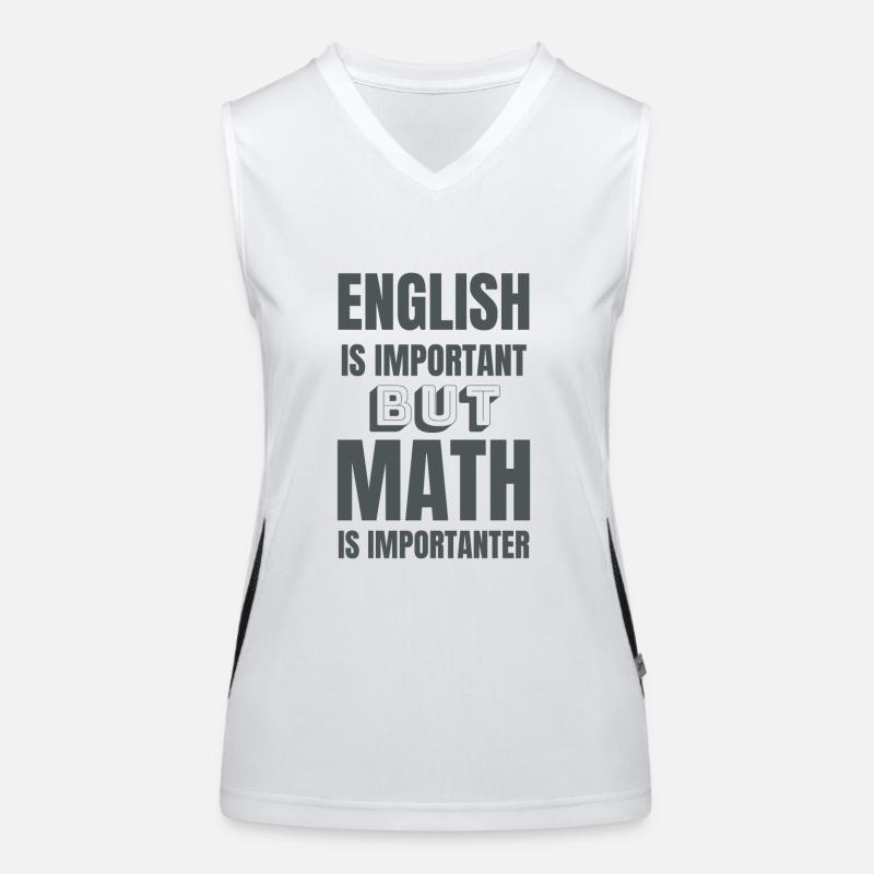 Math, professeur, mathématicien, math, étudiant, cadeau, idée Débardeur respirant contrasté Femme
