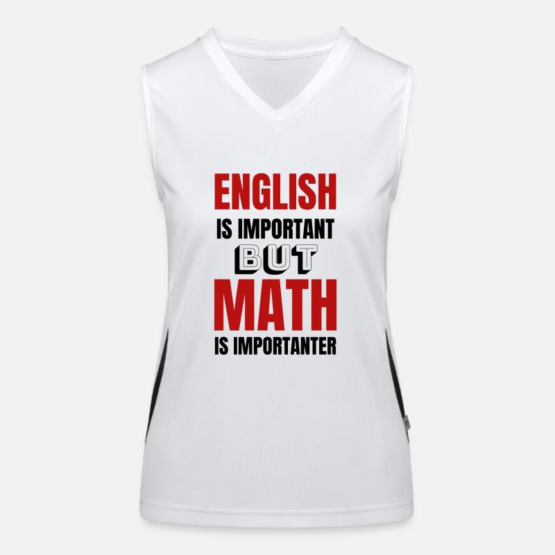 Math teacher mathematician math student gift idea Women's Functional Contrast Tank Top