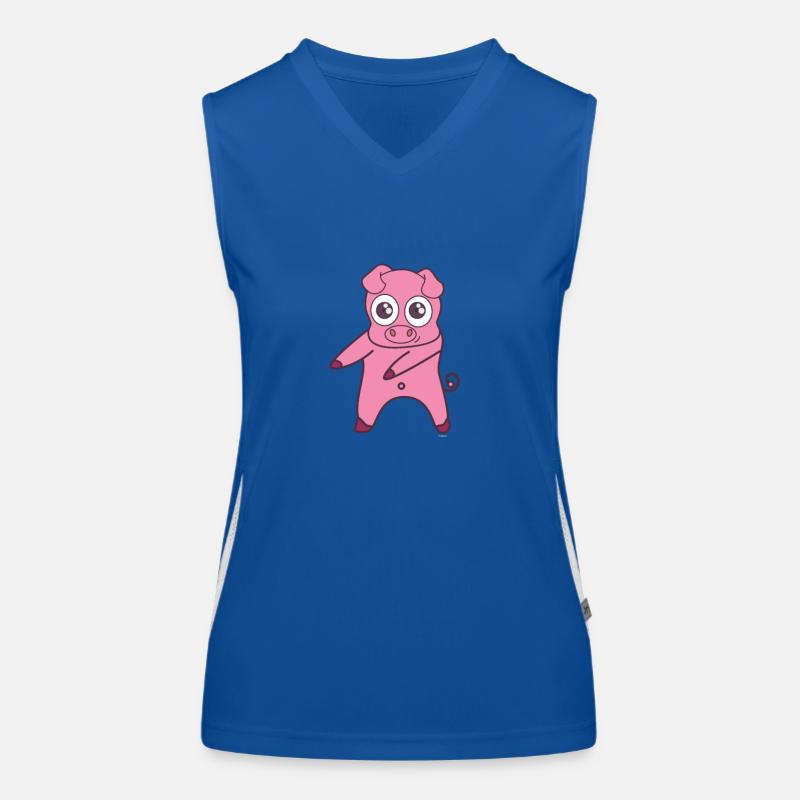 Floss Dance Déplacer le cochon Débardeur respirant contrasté Femme