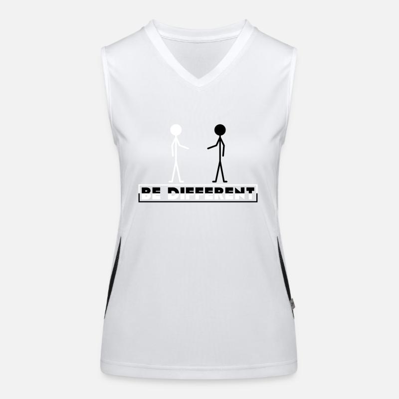 Sei anders Funktionelles Kontrast-Tank Top für Frauen