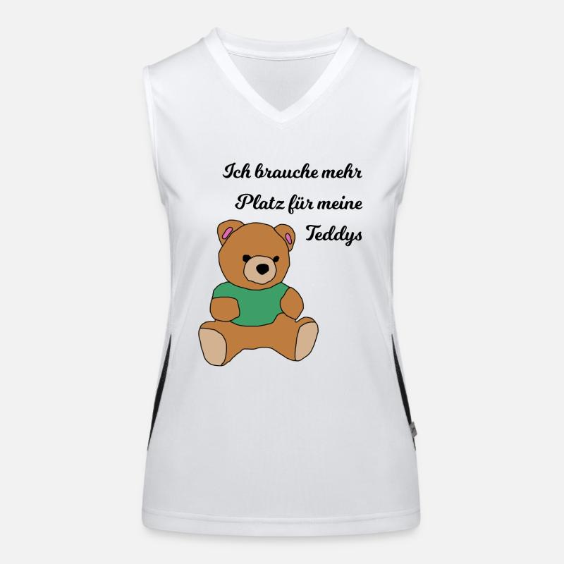 Teddybär Funktionelles Kontrast-Tank Top für Frauen