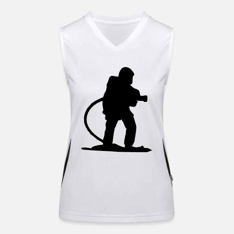firefighter attack Women's Functional Contrast Tank Top