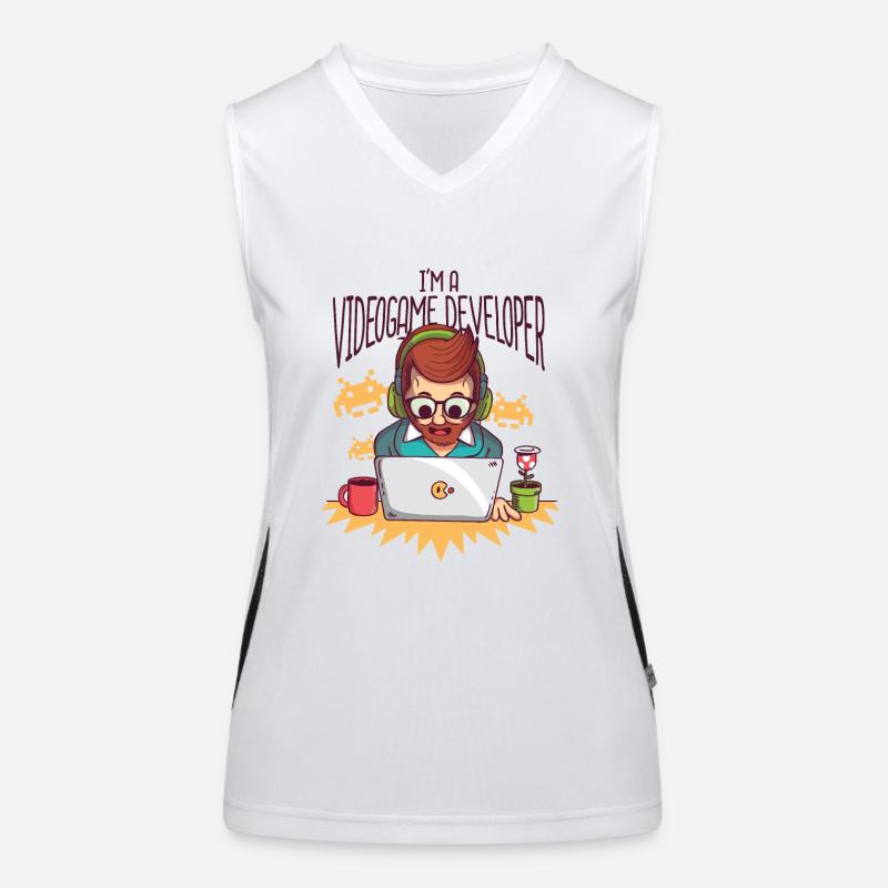 Video Game Developer - Videogame Developer Women's Functional Contrast Tank Top