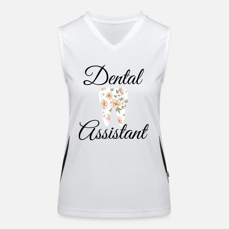 Assistant dentaire Débardeur respirant contrasté Femme