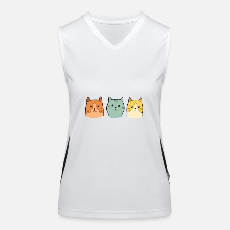 Chats Débardeur respirant contrasté Femme
