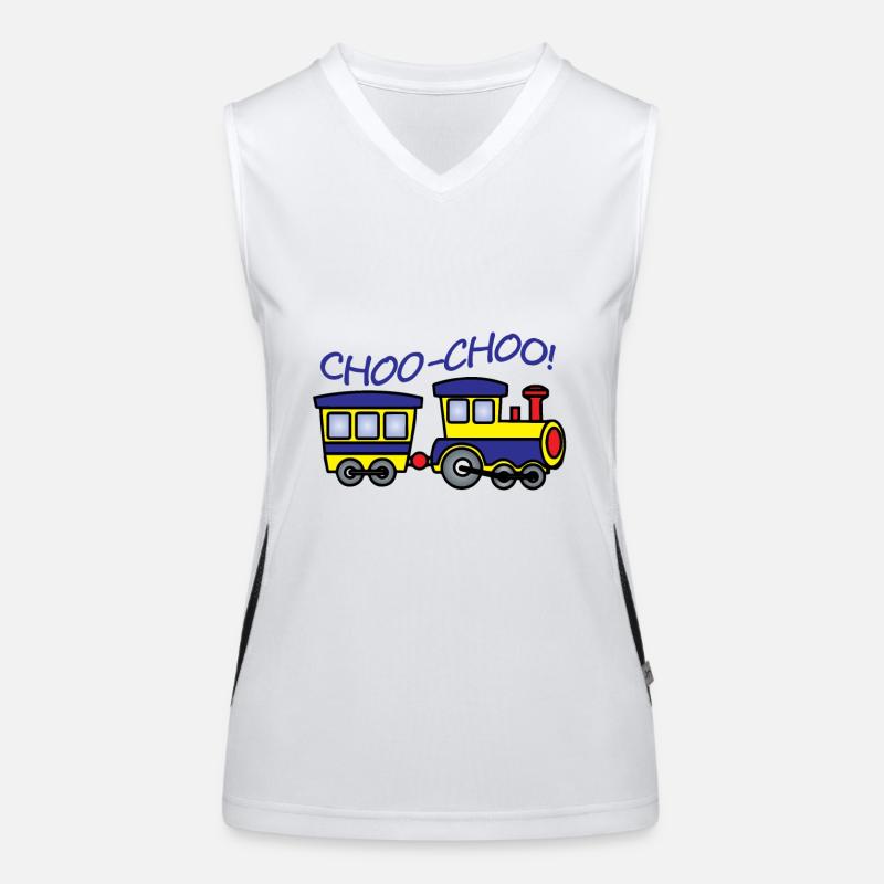Train for a birthday - Women's Functional Contrast Tank Top - white/black