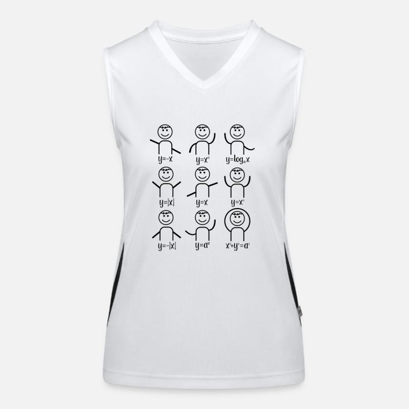 Math teacher algebra dance math Women's Functional Contrast Tank Top