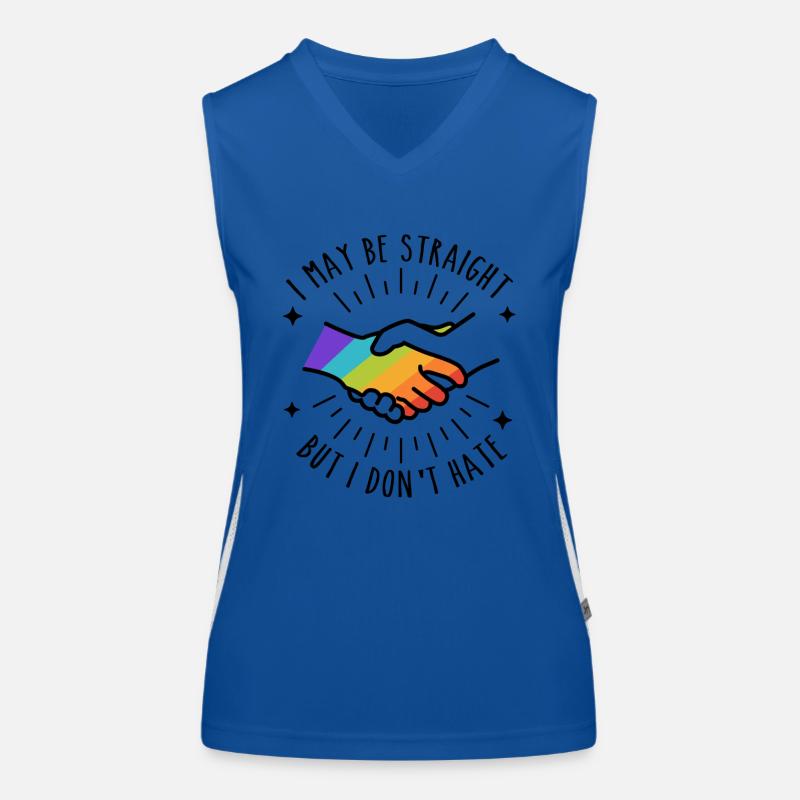 Ich mag gerade sein, aber ich hasse nicht Funktionelles Kontrast-Tank Top für Frauen