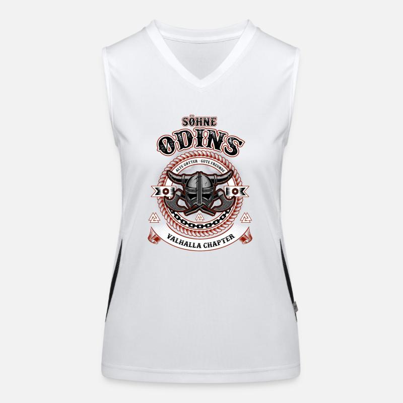 Odin Thor Vikings Wikinger Geschenk Germane Funktionelles Kontrast-Tank Top für Frauen