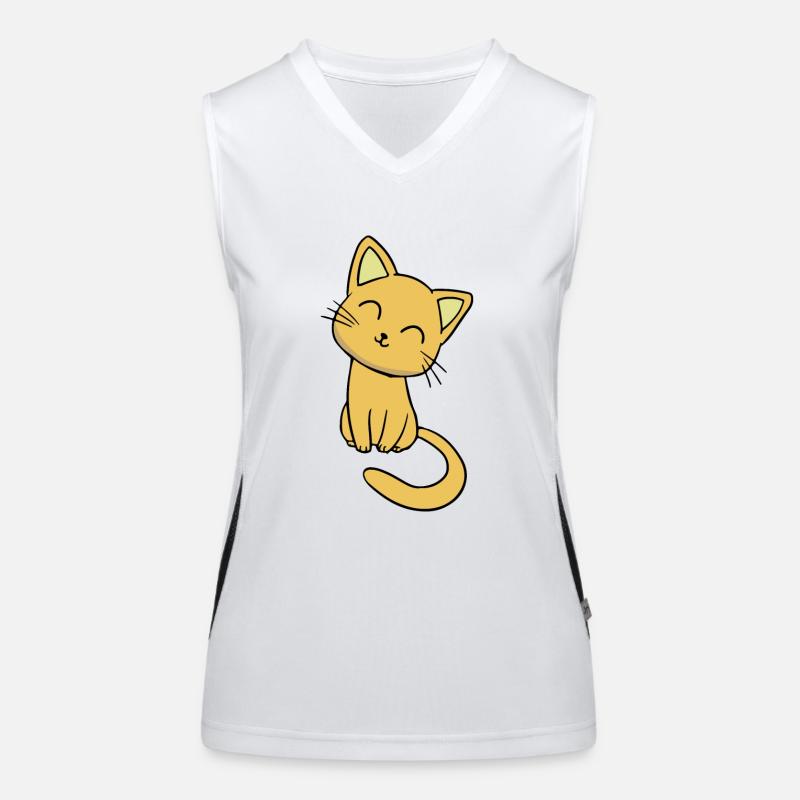 chat doux Débardeur respirant contrasté Femme