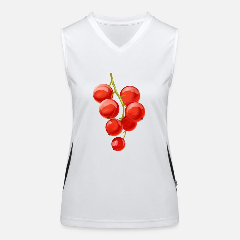 Fruits de baie de fruit groseille Débardeur respirant contrasté Femme