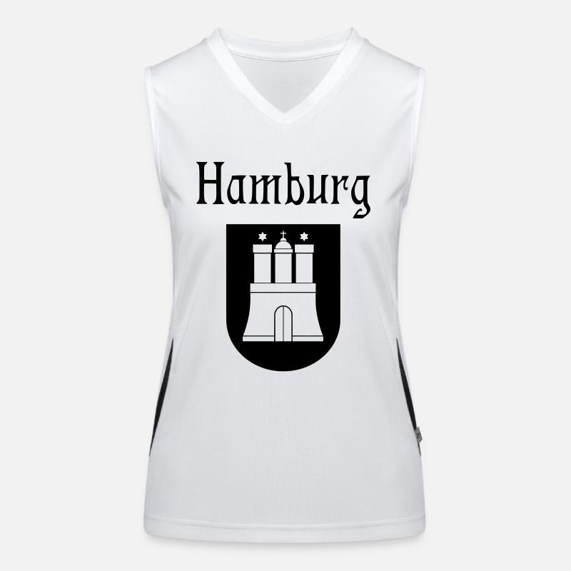 Hamburg Fan Funktionelles Kontrast-Tank Top für Frauen