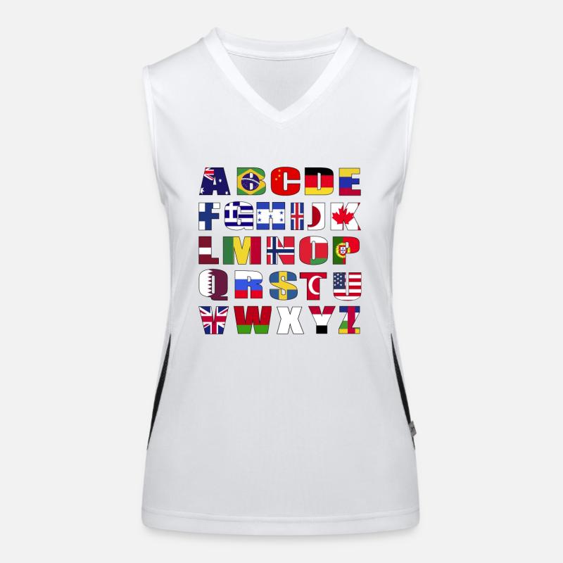 Drapeau Débardeur respirant contrasté Femme