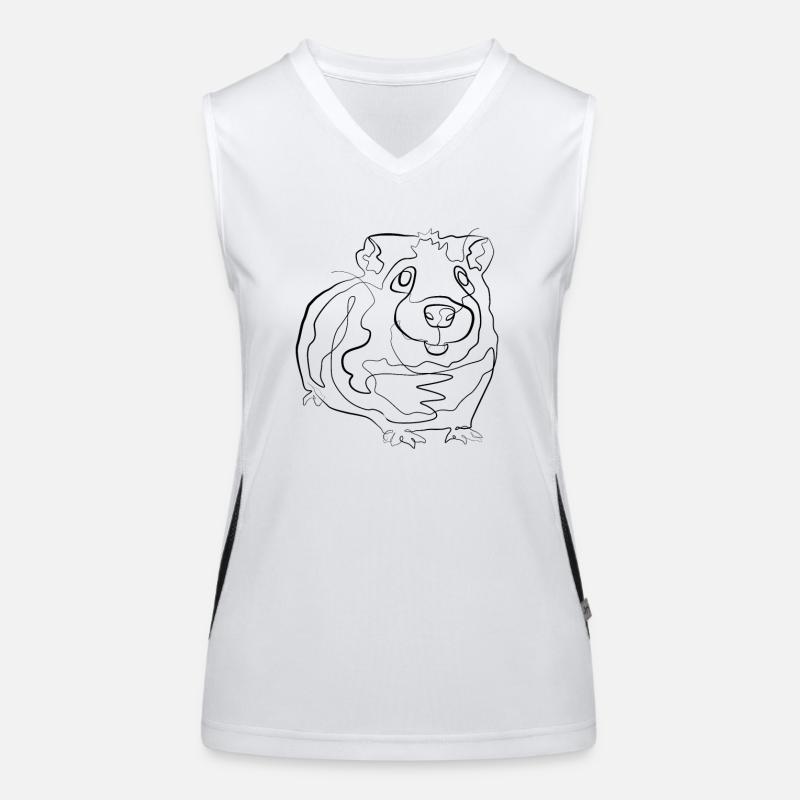 Cobaye - one line drawing Débardeur respirant contrasté Femme