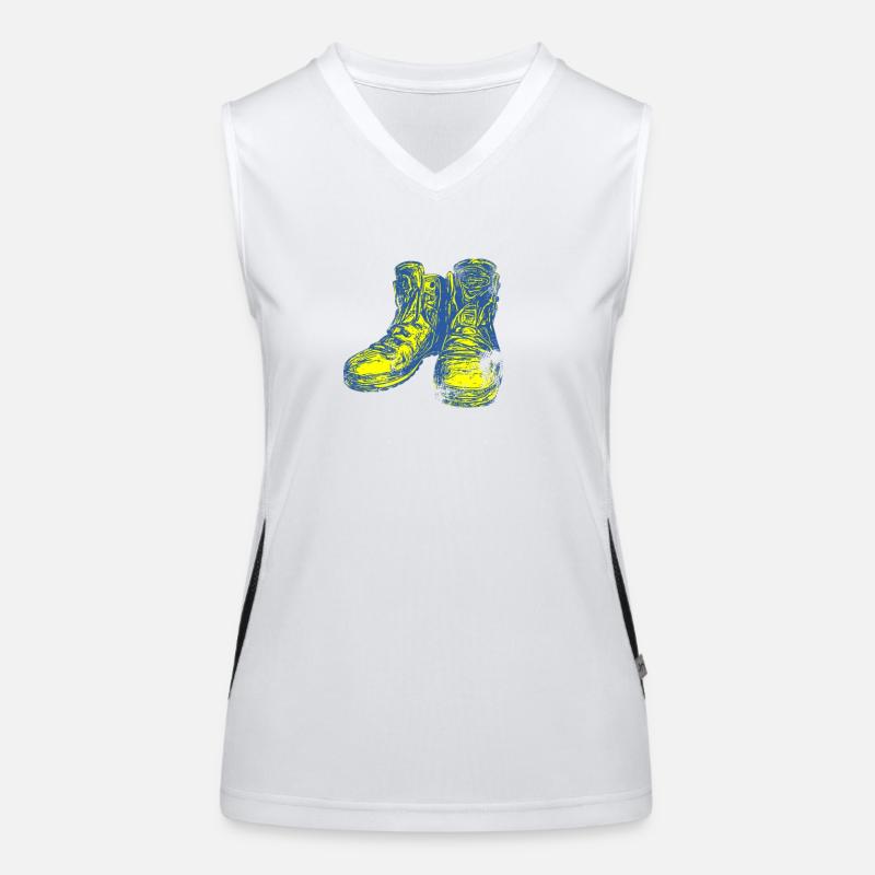 Wanderschuhe Pilger Wandern Funktionelles Kontrast-Tank Top für Frauen