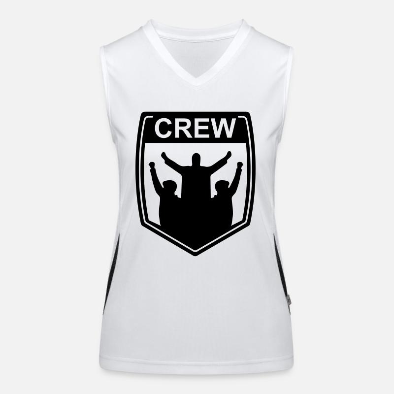 crew Débardeur respirant contrasté Femme