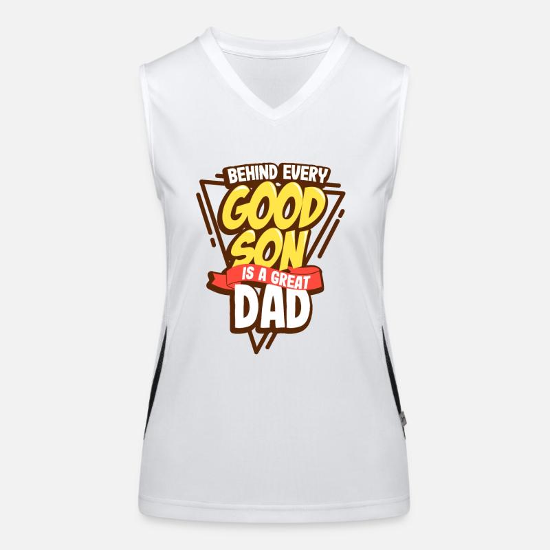 father and son Women's Functional Contrast Tank Top