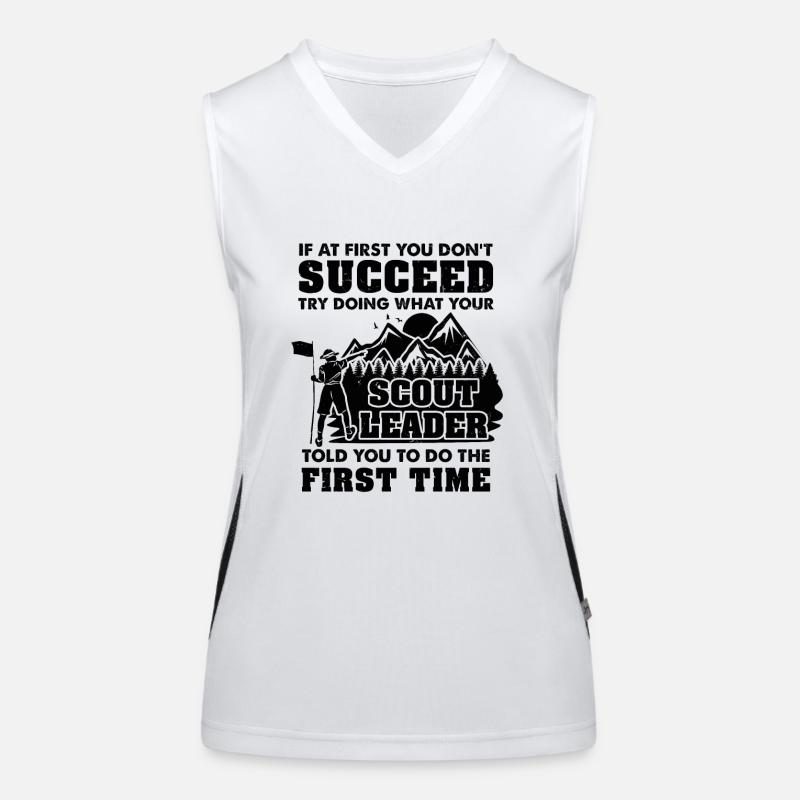 Pfadfinder Pfadfinderin Geschenk Funktionelles Kontrast-Tank Top für Frauen