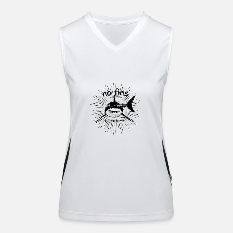 Requin requins requins requin requins cadeau Débardeur respirant contrasté Femme