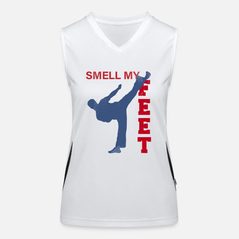 Karate, Karate kyokushin, Karate kick Funktionelles Kontrast-Tank Top für Frauen