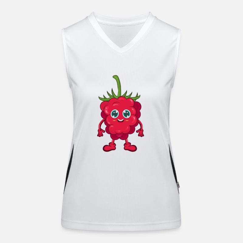 Framboise Débardeur respirant contrasté Femme