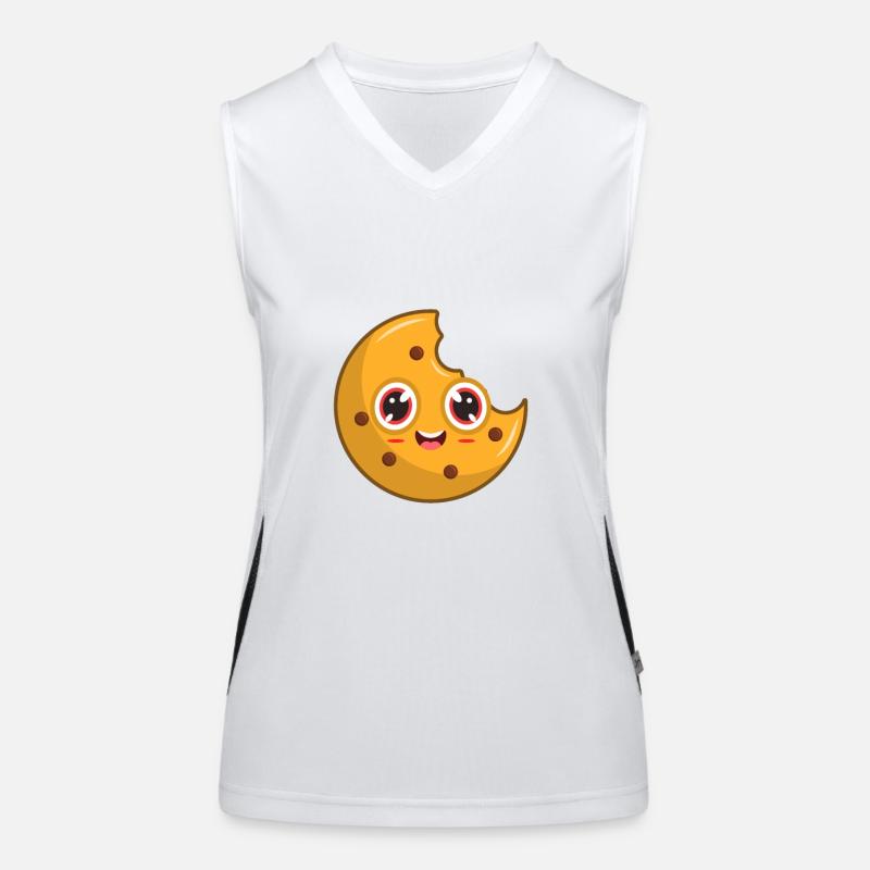 Cookie biscuit Women's Functional Contrast Tank Top