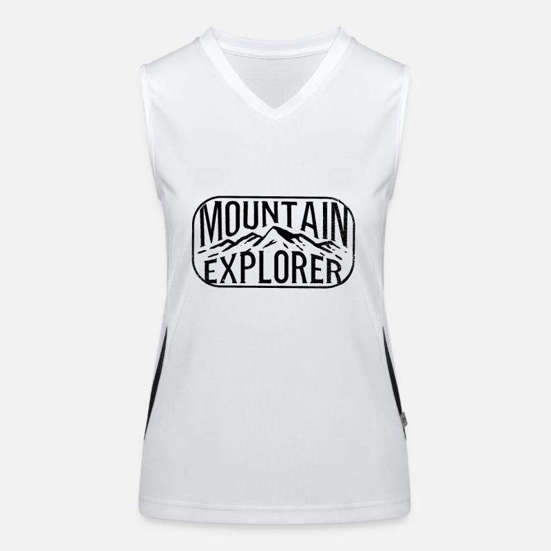 Mountains hiking adventure Women's Functional Contrast Tank Top