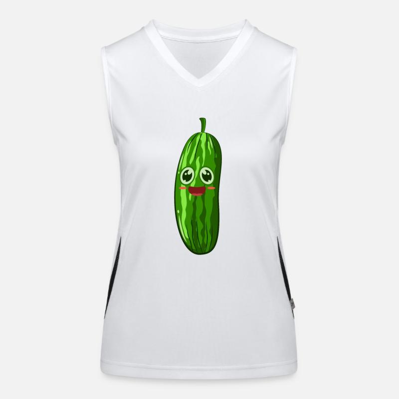Cornichon au concombre Débardeur respirant contrasté Femme